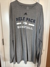Adidas Nevada Wolf Pack Basketball Long Sleeve Shirt 2XL Mens