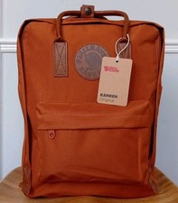 Superior Kanken Bag 16L, Autumn Colour With Brown Lether Logo And Handles