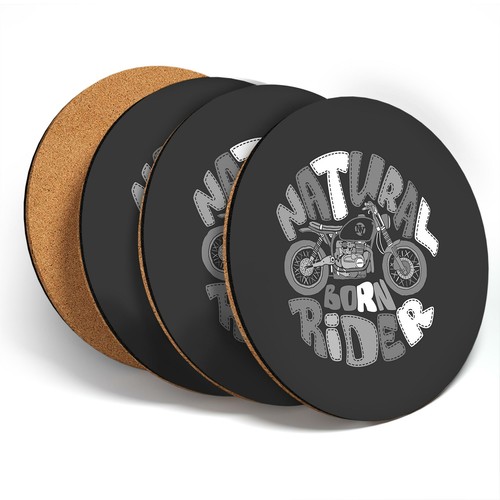 Coasters bw motorbike - ,