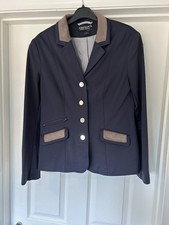 Equetech Affinity 34 Show Jacket Navy grey competition showing jumping dressage