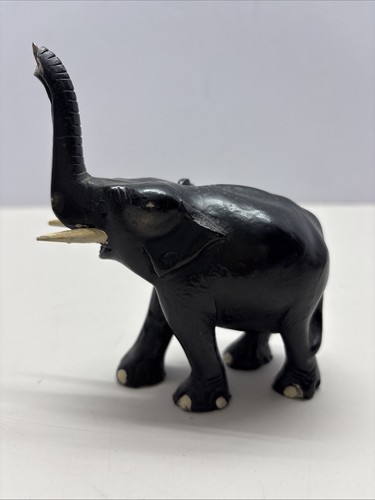 Vtg black elephant - 3”,