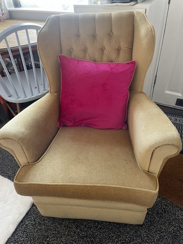 Mustard velour vintage