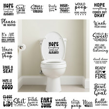Home Toilet Sticker Vinyl For