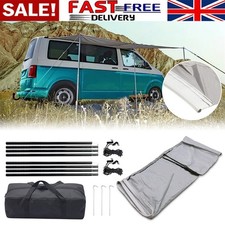 3x2.4m Campervan Awning Canopy Sun Shade Shelter with Poles Caravan Motorhome