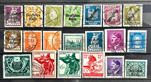 German stamps lot 20 old - -,