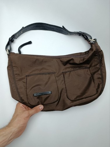 Coccinelle brown nylon hobo - coccinelle,