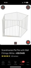 Room Divider/ Scandinavian PetPen/playpen - Metal White from Argos RRP £125
