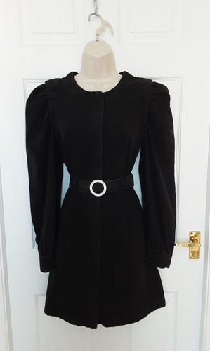 Black denim dress - denim,