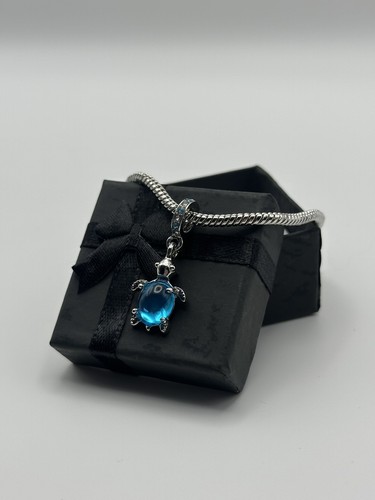 Murano glass blue turtle - murano,