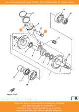 YAMAHA Circlip, 93450-13022