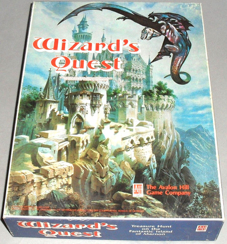 Wizards quest board game - quest,