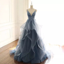 NEW Evening Formal Party Ball Gown Prom Bridesmaid Acting Host Dress QYHS097