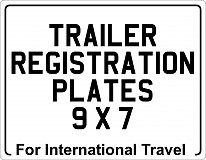 Caravan registration plate - registration,
