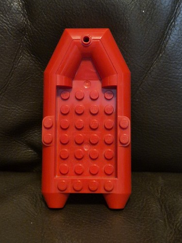 Lego red boat - lego, raft