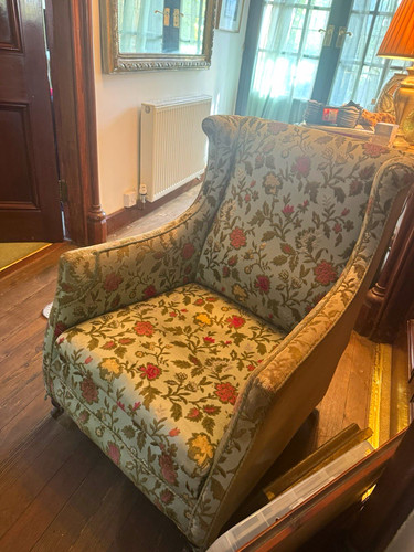 Floral crushed velvet high - crushed,