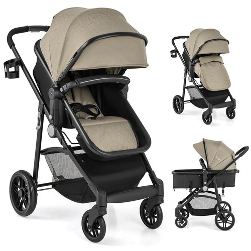 Foldable baby stroller - 2-in-1,