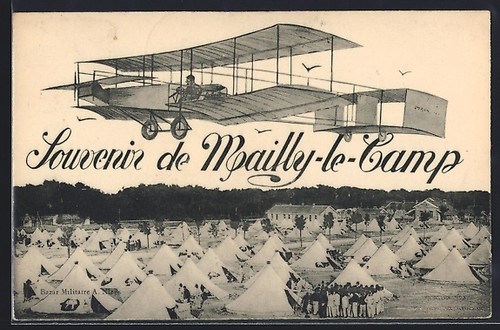 Mailly camp airplane - airplane, over