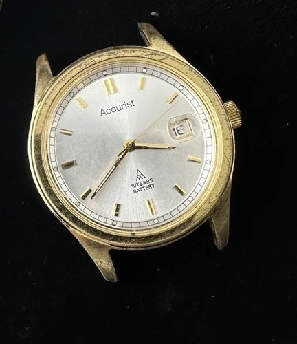 Mens accurist wristwatch gold - accurist, wristwatch,