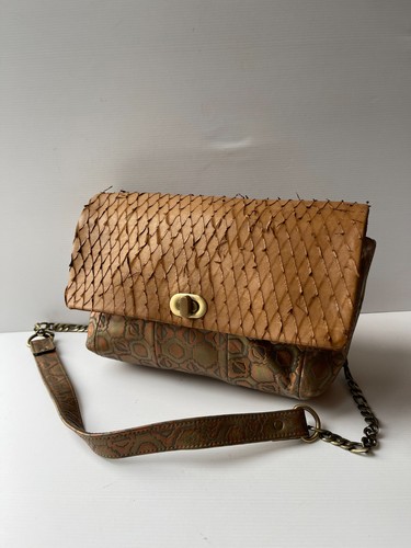 Etui satchel leather bag - , vgc