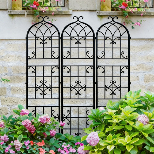 3pcs metal tall - tall, trellis