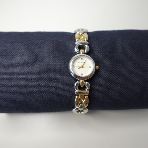 Fossil 8678 two tone silver - es-8678,