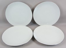 4 x Thomas Germany Medallion White Platinum Trim Salad Dessert Plates 21cm