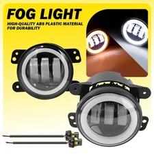2x 4 Inch Front LED Round Fog