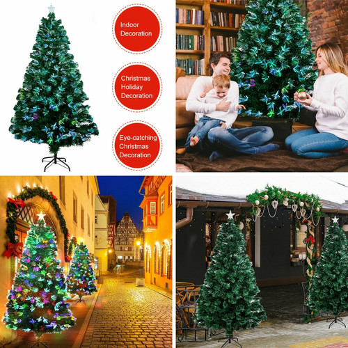 Fibre optic christmas tree - christmas,
