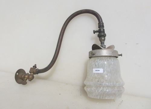 Victorian brass gas wall - brass,