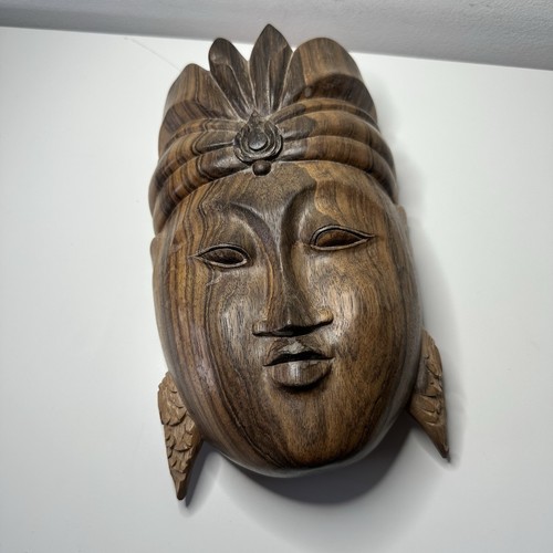 Solid heavy hand carved wooden - carved,
