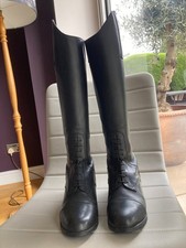 Womens Mountain Horse Black Leather Long Riding boots 6/39
