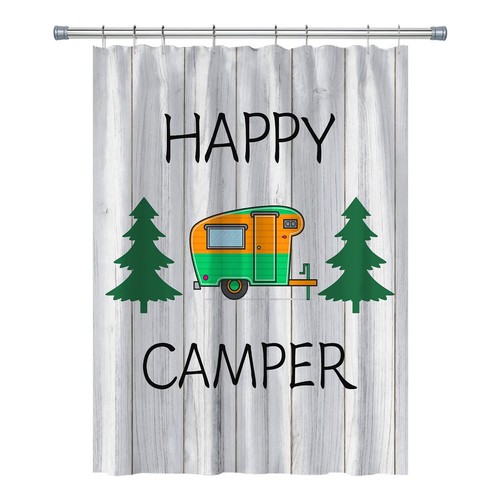 Shower curtain forest - rv,