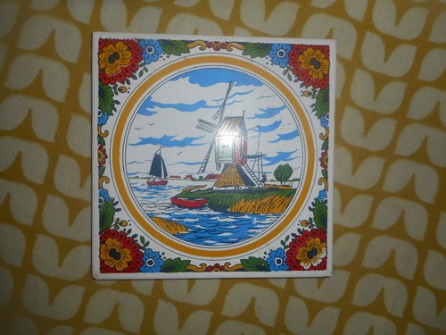 Vintage dutch mosa tile - mosa,