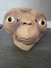 E.T Alien Mask realistic Latex Full Head Anime Movie Costume Props Halloween 3D