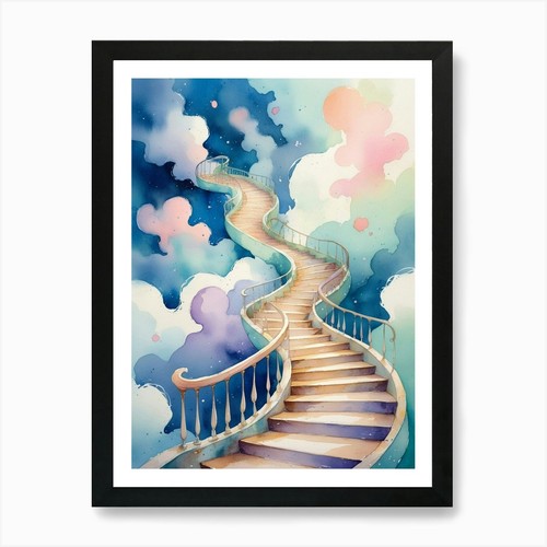 Stairway heaven art - stairway, print