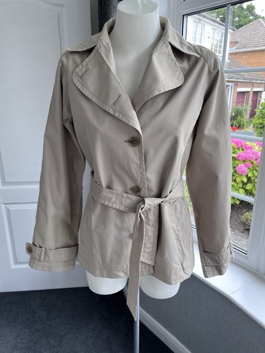 Olsen beige short trench coat - beige,