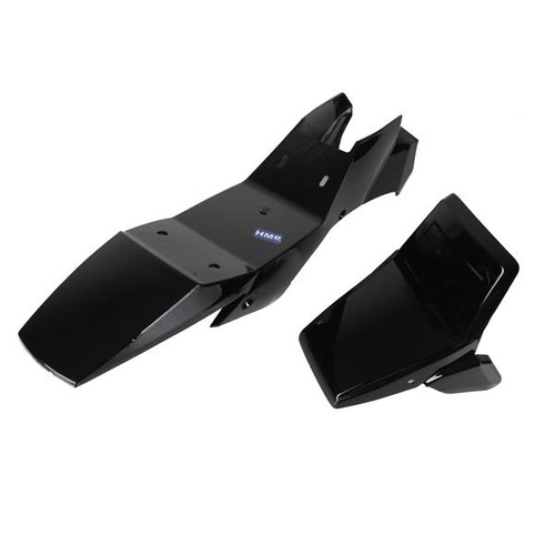 Fairing set black pocket - black,