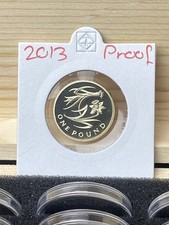 2013 Proof Floral Wales £1 One Pound Coin Brilliant Uncirculated BUNC BU