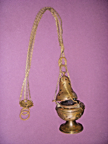 Antique triple chain brass - antique,