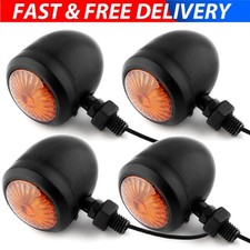 4Pcs Motorcycle Bullet Indicator Turn Signal Light NEW For Chopper Bobber Racer