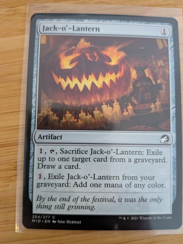 Mtg jack lantern 254 - mtg,