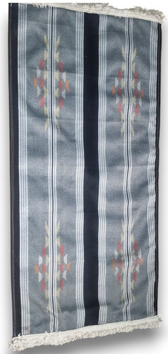 Bedouin sadu rug - grey, arabic