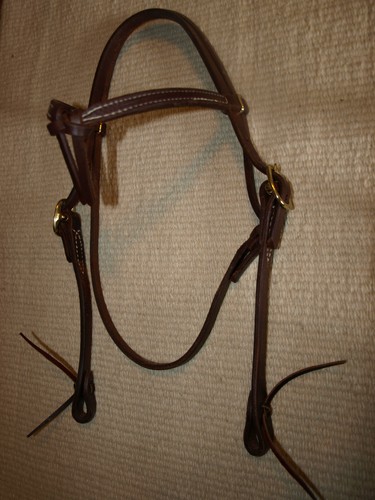 Western leather knotted