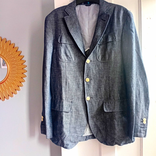 Massimo dutti blue denim - blue,