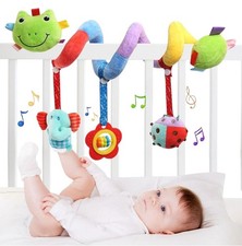 Spiral Activity Hanging Pram Toys for Babies, Baby Sensory Toys 0-12 Months
