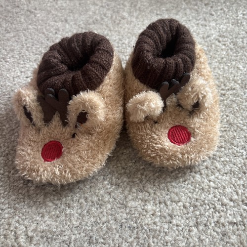 Reindeer christmas slippers - reindeer,