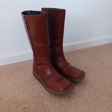 Dr Martens DM Boots UK 4 Brand New Vintage 10491 Tan Leather Biker Y2K DAMAGED