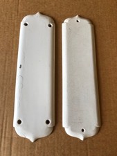 2 x Antique White China Door