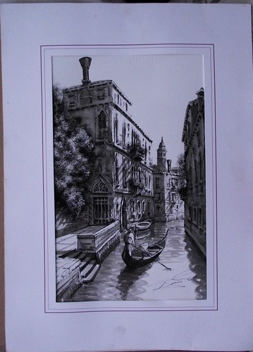 Quality watercolour venice - watercolour, of