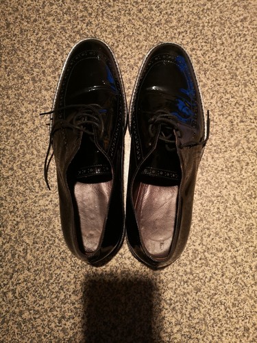Men black patent lace - men's,